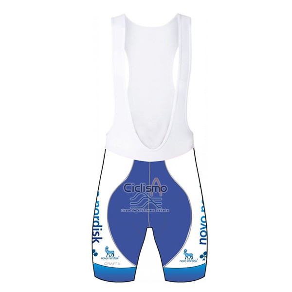 Novo Nordisk Ropa Ciclismo Culotte Corto 2017 Hombre Mangas Cortas Novo Nordisk Blanco